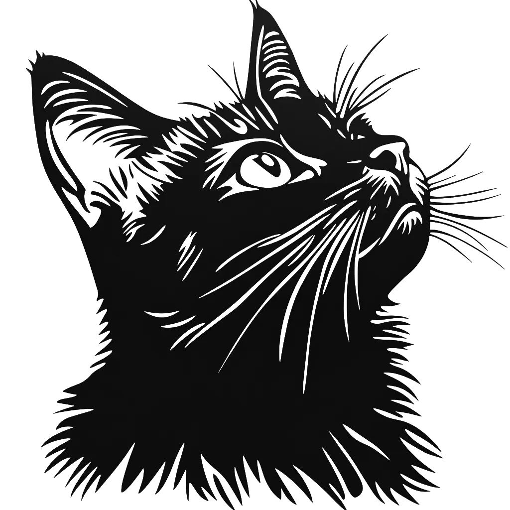 Free cat stencil file for download