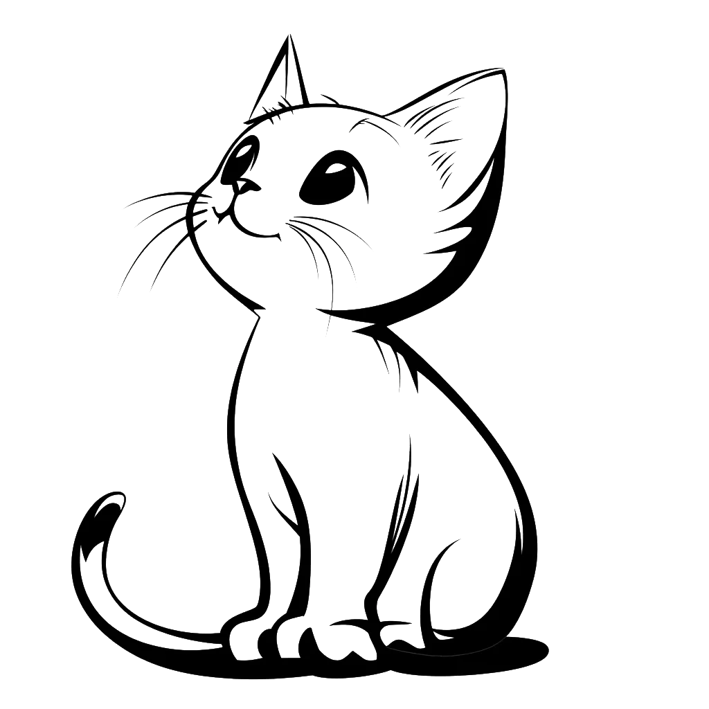 Free cat stencil file for download