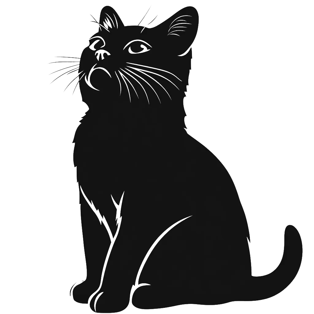 Free cat stencil file for download