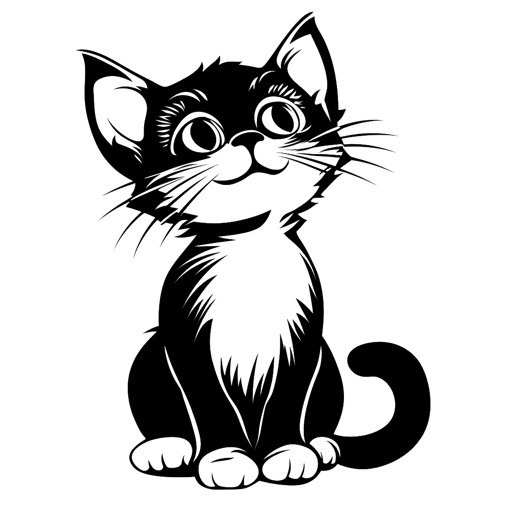 Free cat stencil file for download