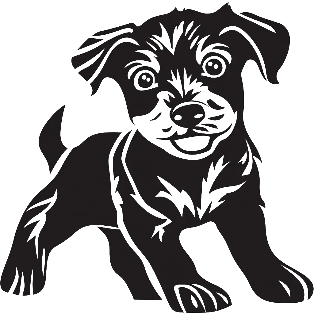 Free dog stencil file for download