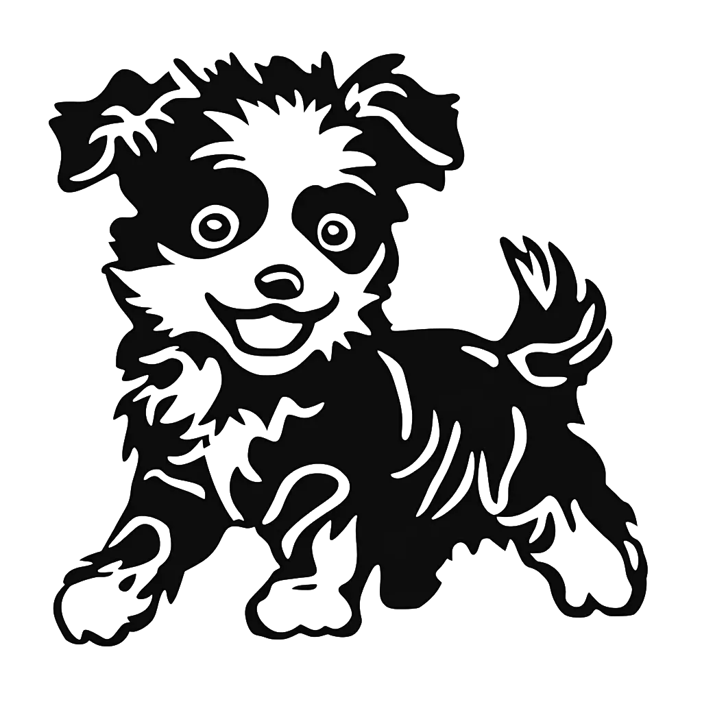 Free dog stencil file for download