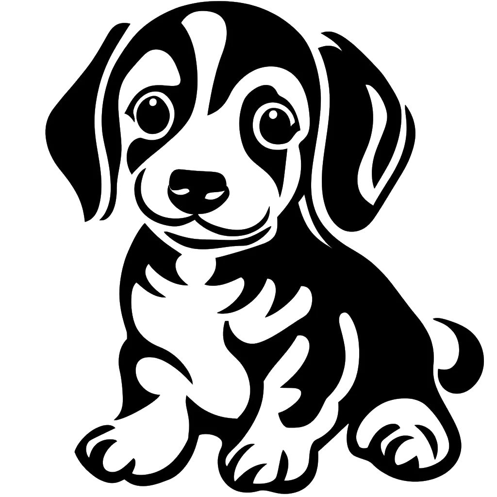 Free dog stencil file for download